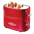 thumbnail image 1 of Nostalgia Retro Hot Dog Toaster Oven and Bread Toaster with Mini Tongs, Red, 1 of 8