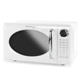 thumbnail image 1 of Nostalgia 0.7 cu ft Retro Microwave Oven, 700W Countertop Microwave Oven with 8 Auto Cook Programs, White, 1 of 7