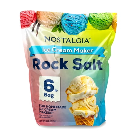 Nostalgia Rock Salt for Ice Cream Makers, 6 lb Bag