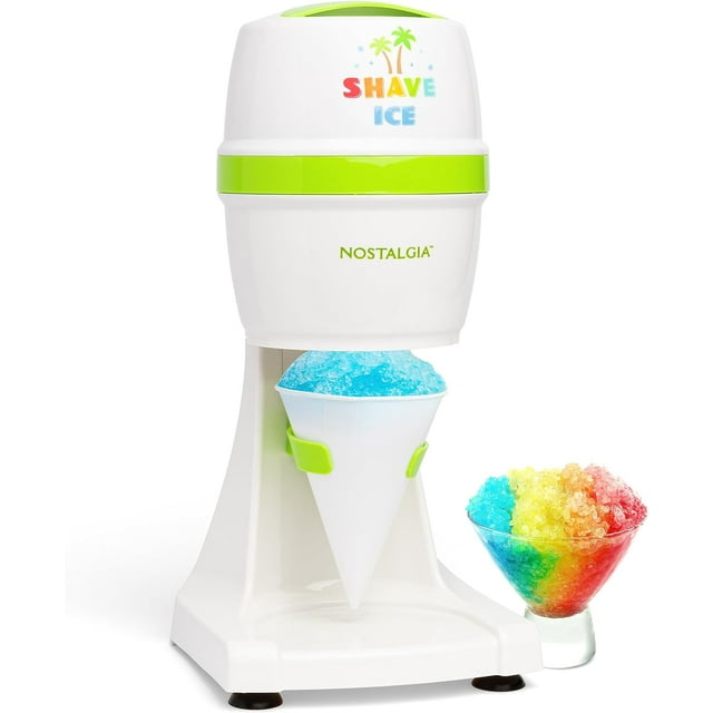 Nostalgia Countertop Snow Cone Machine & Shaved Ice Maker for Slushie