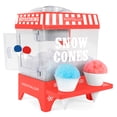 thumbnail image 1 of Nostalgia Snow Cone Maker, Tabletop Shaved Ice Machine with 2 Reusable Cones and Ice Scoop, Cherry Red, 1 of 5