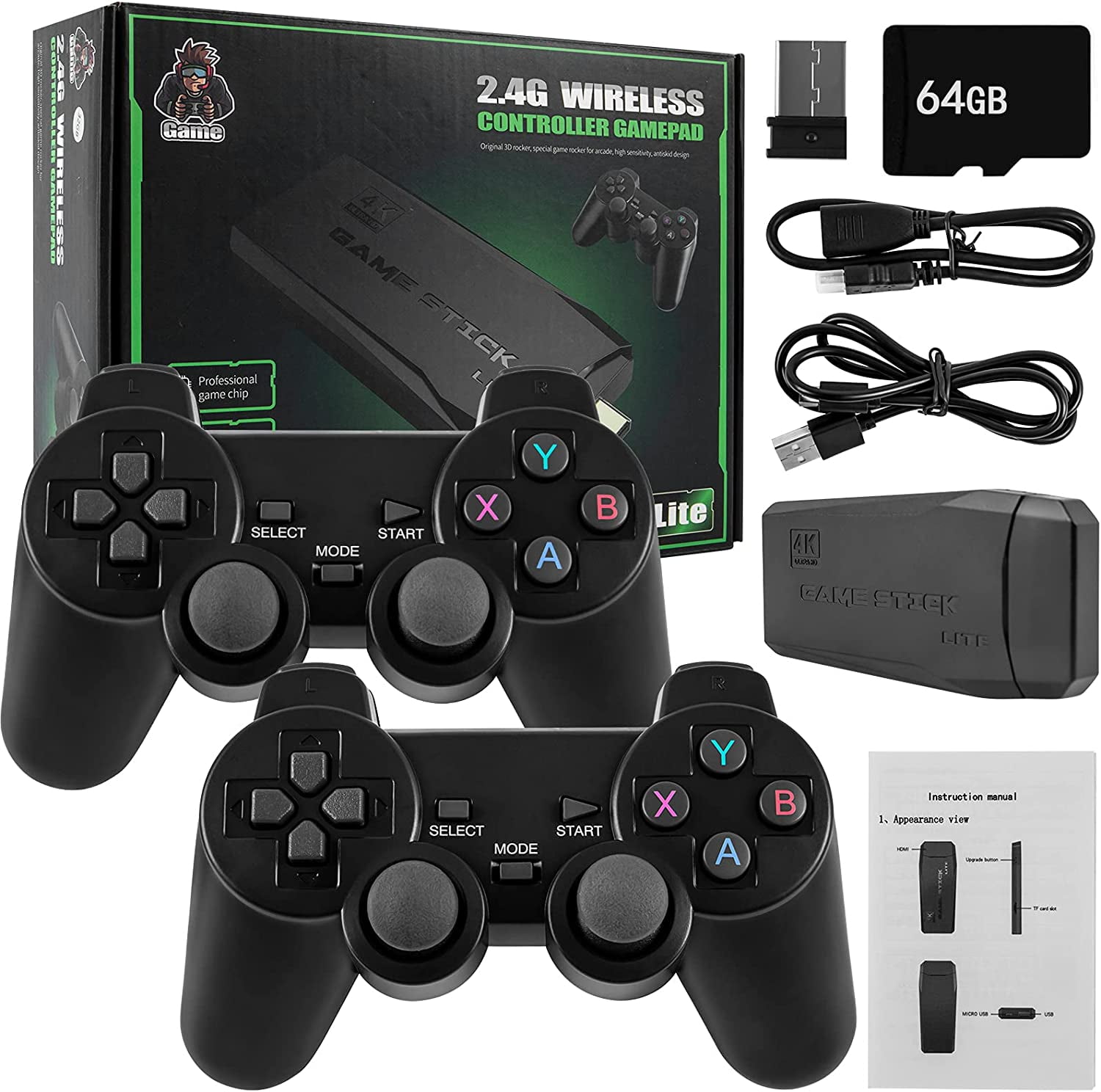 2022 USB Wireless Console Game Stick Video Game Console 32GB/64GB