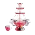 thumbnail image 1 of Nostalgia 3-Tier Party Drink Dispenser and Beverage Fountain with LED Lighted Base, 1.5 gal, Clear, 1 of 7