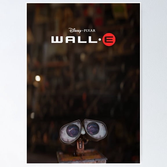 Nostalgic Animation Robot Waste Allocator Starry Sky Cinematic Graphic Art, Unframed Poster
