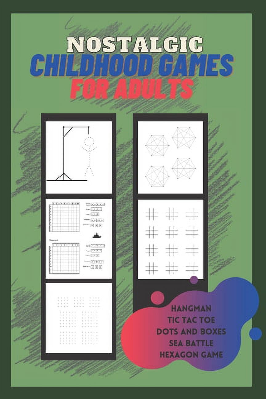 Games for Kids Age 6-10 : NEVER BORED Paper & Pencil Games: 2 Player  Activity Book - Tic-Tac-Toe, Dots and Boxes - Noughts And Crosses (X and O)  - Hangman - Connect