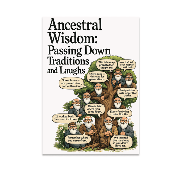 Nostalgic Family Tree Art - Family History Enthusiast - 13x19 Poster Print