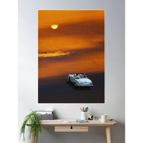 Nostalgic Future Poster Wall Art, Modern Wall Decor For Living Room Bedroom, 16x24 UNFRAMED