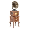 thumbnail image 1 of Nostalgic Miniature Turntable Dollhouses Piece Adds Vintage Charm to Any Room Setting Pretend Play, 1 of 9