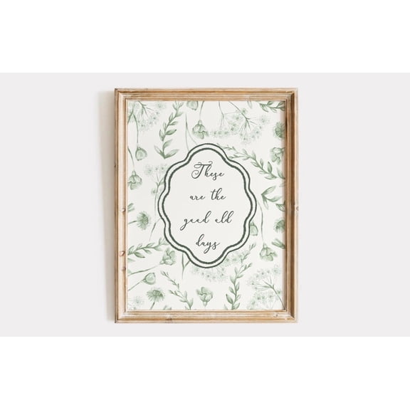 Nostalgic Quote Print, Retro Wall Art, Good Old Days Home Decor #2290, 16x24 UNFRAMED