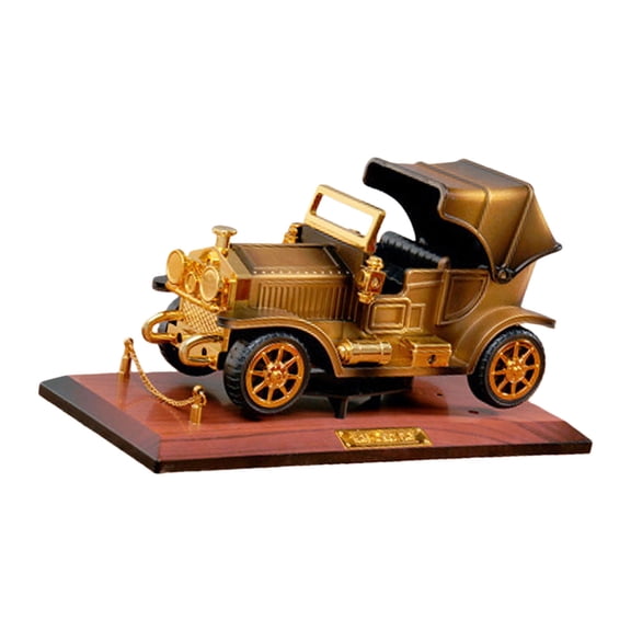 Nostalgic Railway Train And Antique Car Model Hand Wind Up Music Box Ornament For Home Desk Shelf Decor