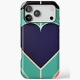 thumbnail image 1 of Nostalgic Retro Heart Design Cover iPhone Case 11 through 17 Pro Max, 1 of 2