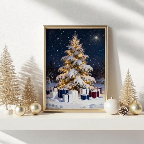 Nostalgic Tree Poster - Cozywall Art - Rustic Decor -, Unframed Poster Size 24x36