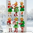thumbnail image 1 of Nostalgic Victorian Christmas Girl Charming Set of 6 Ornaments, Vintage Old Fashioned Resin Holiday Decoration, 1 of 7