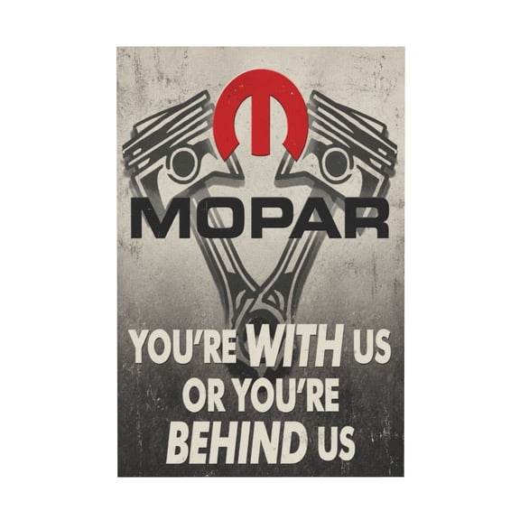 Nostalgic Vintage Car Canvas Wall Art Metal Sign Style Decor 12*18in