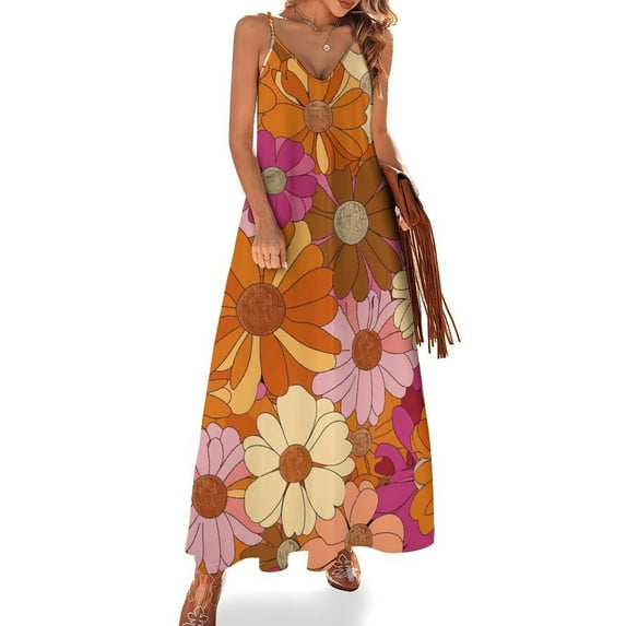 Nostalgic Vintage Floral Fine Art Sleeveless Dress Summer Dress Woman 2025