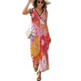 thumbnail image 1 of Nostalgic Vintage Floral King Size Sleeveless Dress Dresses Summer Women Dresses Clothing Woman Dresses Dress, 1 of 7
