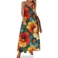thumbnail image 1 of Nostalgic Vintage Floral Sleeveless Dress Woman Fashion Long Dresses Women's Summer Suit Dress Summer 2025 Women, 1 of 7