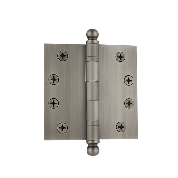Nostalgic Warehouse Balhng_Sq_Ar_Hd_4 4" X 4" Ball Bearing Square Corner Mortise Hinge -
