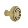 thumbnail image 1 of Nostalgic Warehouse Ckb_Mis Mission 1-3/8" Mushroom Cabinet Knob - Brass, 1 of 1