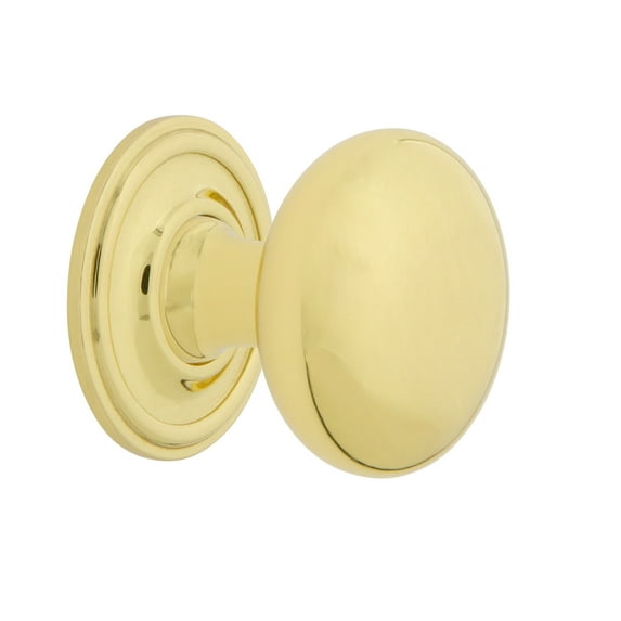 Nostalgic Warehouse Ckb_Nykcla New York 1-3/8" Mushroom Cabinet Knob - Brass