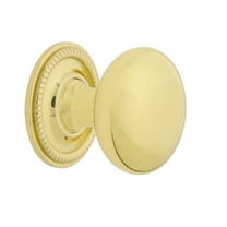 Nostalgic Warehouse Ckb_Nykrop New York 1-3/8" Mushroom Cabinet Knob - Brass
