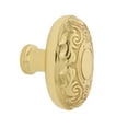 thumbnail image 1 of Nostalgic Warehouse Ckb_Vic Victorian 1-3/4" Oval Cabinet Knob - Brass, 1 of 1