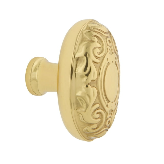 Nostalgic Warehouse Ckb_Vic Victorian 1-3/4" Oval Cabinet Knob - Brass