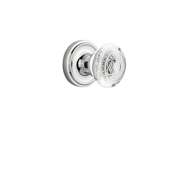 Nostalgic Warehouse Claced_Prv_234_Nk Vintage Crystal Egg And Dart Privacy Door Knob Set -