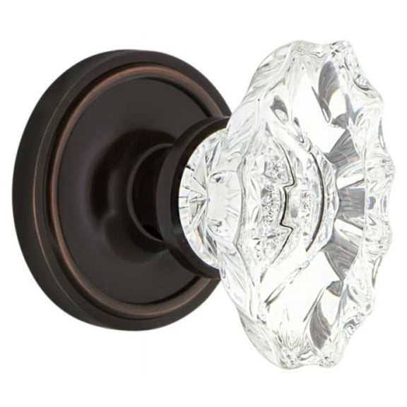 Nostalgic Warehouse Clacha_Dp_Nk Victorian Vintage Chateau Lead Crystal Dummy Door Knob