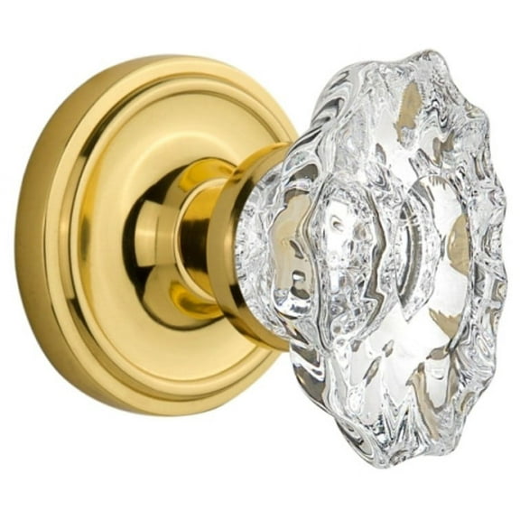 Nostalgic Warehouse Clacha_Sd_Nk Vintage Victorian Chateau Passage Door Knob Set - Brass