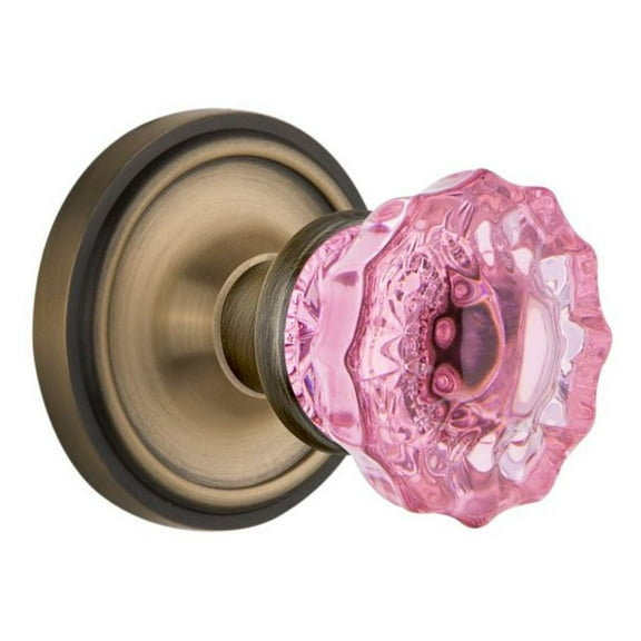 Nostalgic Warehouse Clacrp_Prv_234_Nk Classic Solid Brass Rose Privacy Door Knob Set -