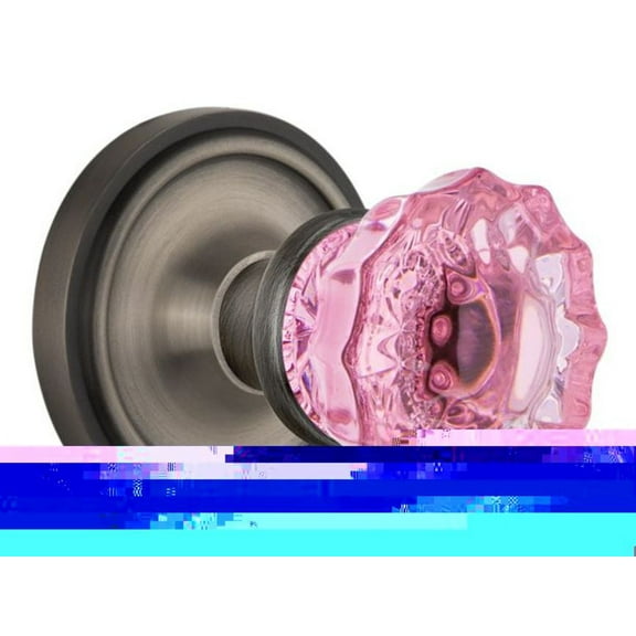 Nostalgic Warehouse Clacrp_Psg_234_Nk Classic Solid Brass Rose Passage Door Knob Set -