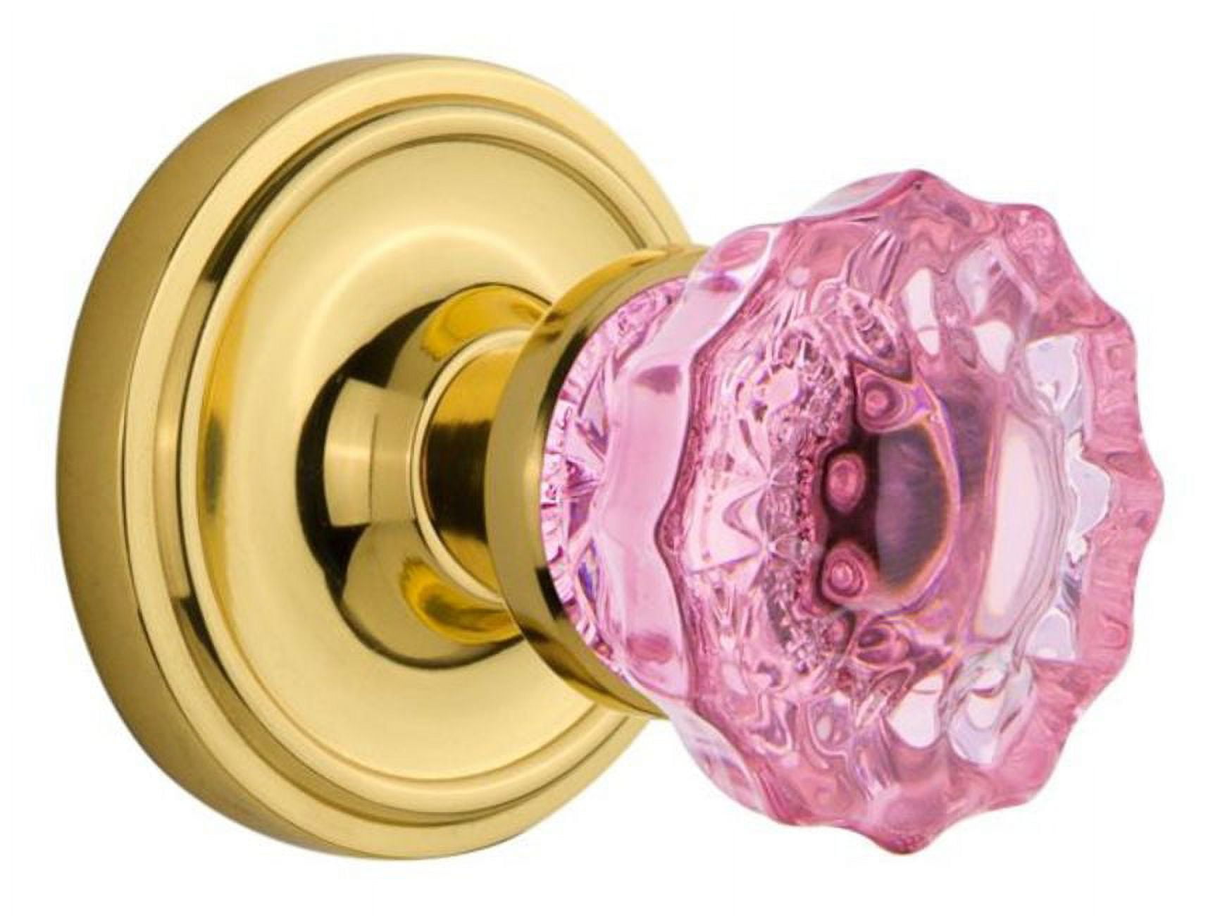 Nostalgic Warehouse Clacrp_Psg_234_Nk Classic Solid Brass Rose Passage Door Knob Set