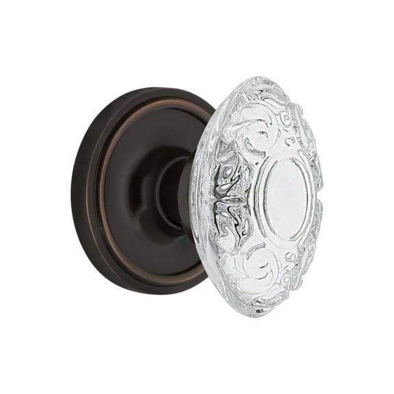 Nostalgic Warehouse Clacvi_Psg_238_Nk Vintage Crystal Victorian Passage Door Knob Set -