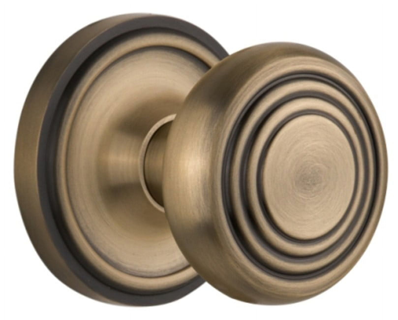 Antique Brass Classic Rosette Single Dummy Door Knob