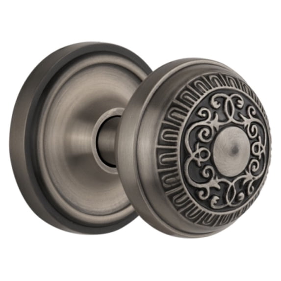 Nostalgic Warehouse Egg and Dart Door Knob with Classic Rosette
