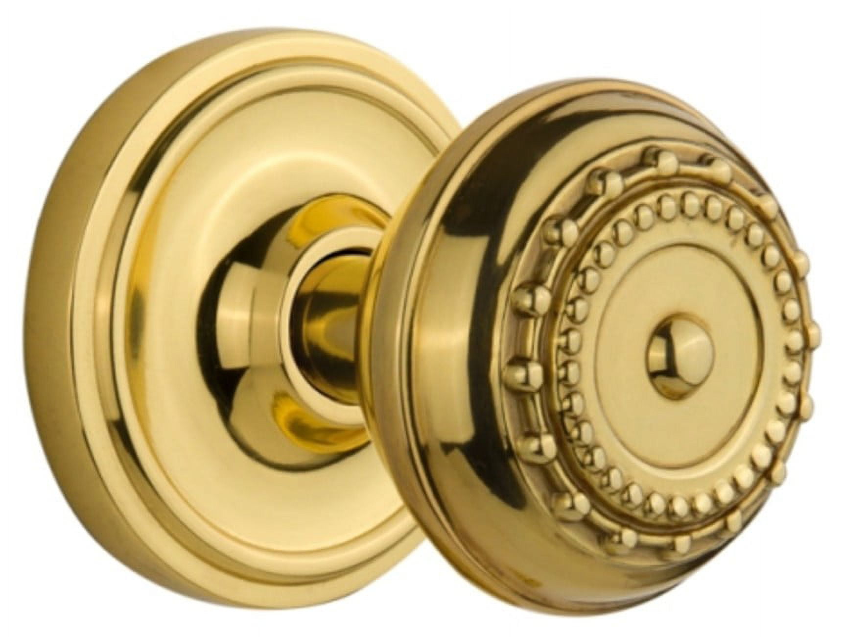 Unlacquered Brass Classic Rosette Passage Door Knob