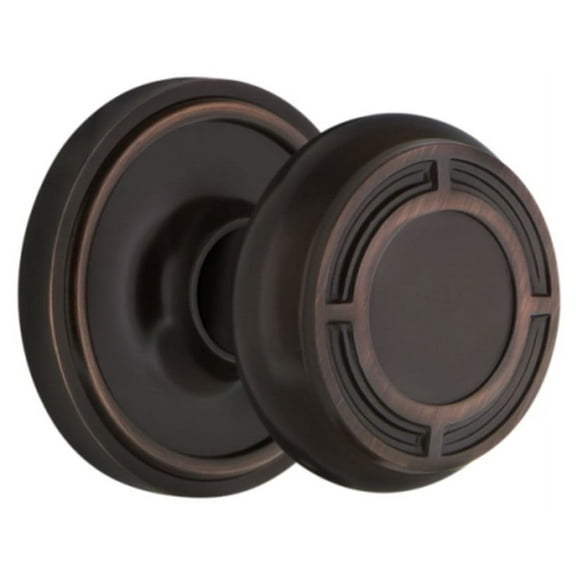Nostalgic Warehouse Clamis_Prv_238_Nk Vintage Mission Solid Brass Privacy Door Knob Set -