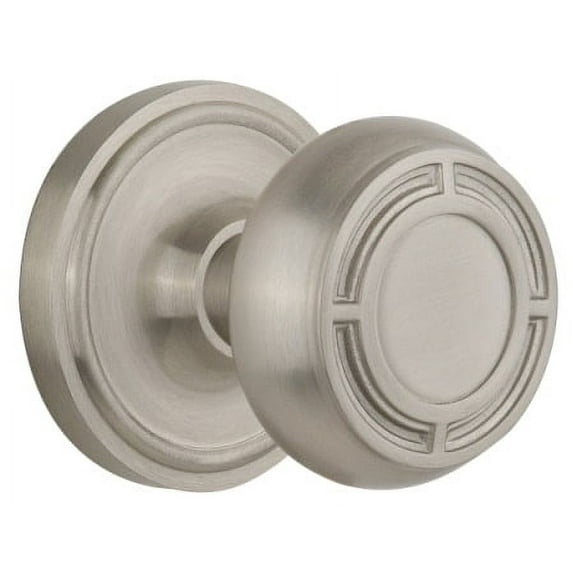 Nostalgic Warehouse Clamis_Prv_234_Nk Vintage Mission Solid Brass Privacy Door Knob Set -