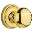 thumbnail image 1 of nostalgic warehouse clanyk_sd_nk new york solid brass single dummy knob with classic rose, 1 of 4
