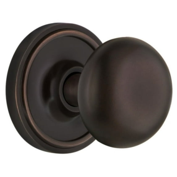 Nostalgic Warehouse Clanyk_Sd_Nk New York Solid Brass Single Dummy Door Knob - Bronze