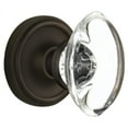 thumbnail image 1 of Nostalgic Warehouse Claocc_Prv_238_Nk Vintage Oval Egg Clear Crystal Privacy Door Knob Set, 1 of 1
