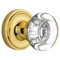 thumbnail image 1 of Nostalgic Warehouse Clarcc_Psg_234_Nk Round Clear Crystal Passage Door Knob Set - Brass, 1 of 2