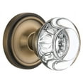 thumbnail image 1 of Nostalgic Warehouse Clarcc_Sd_Nk Round Clear Crystal Single Dummy Door Knob - Brass, 1 of 3