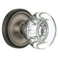 thumbnail image 1 of Nostalgic Warehouse Clarcc_Sd_Nk Round Clear Crystal Single Dummy Door Knob - Grey, 1 of 3