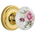 thumbnail image 1 of Nostalgic Warehouse Claros_Sd_Nk Vintage Porcelain Painted Rose Single Dummy Door Knob -, 1 of 4