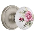 thumbnail image 1 of Nostalgic Warehouse Claros_Sd_Nk Vintage Porcelain Painted Rose Single Dummy Door Knob -, 1 of 4
