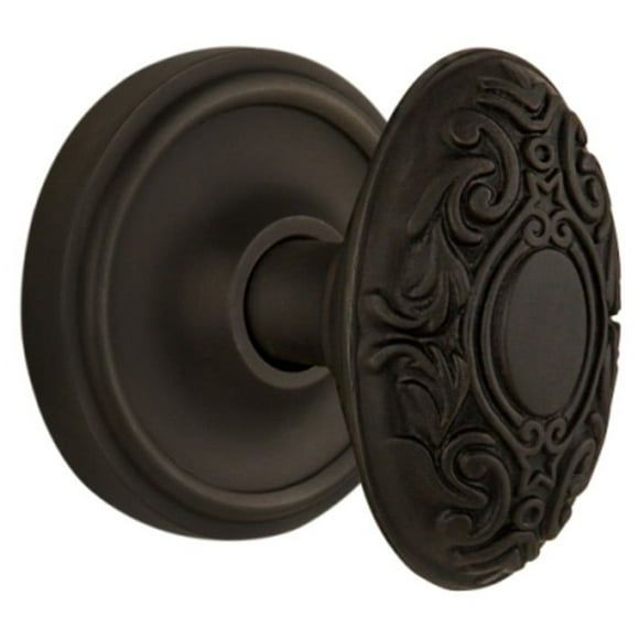 Nostalgic Warehouse Clavic_Psg_234_Nk Old World Victorian Oval Solid Brass Passage Door