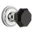 thumbnail image 1 of Nostalgic Warehouse Clawab_Dd_Nk Classic Solid Brass Rose Dummy Door Knob Set - Chrome, 1 of 7