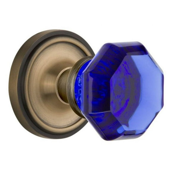 Nostalgic Warehouse Clawac_Psg_238_Nk Classic Solid Brass Rose Passage Door Knob Set -